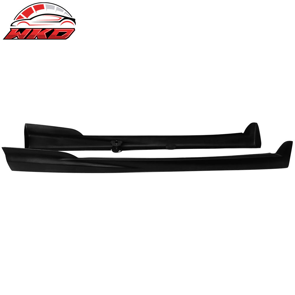 Fits 02-06 Acura RSX Mugen Style Side Skirts Skirt Unpainted Black  PU