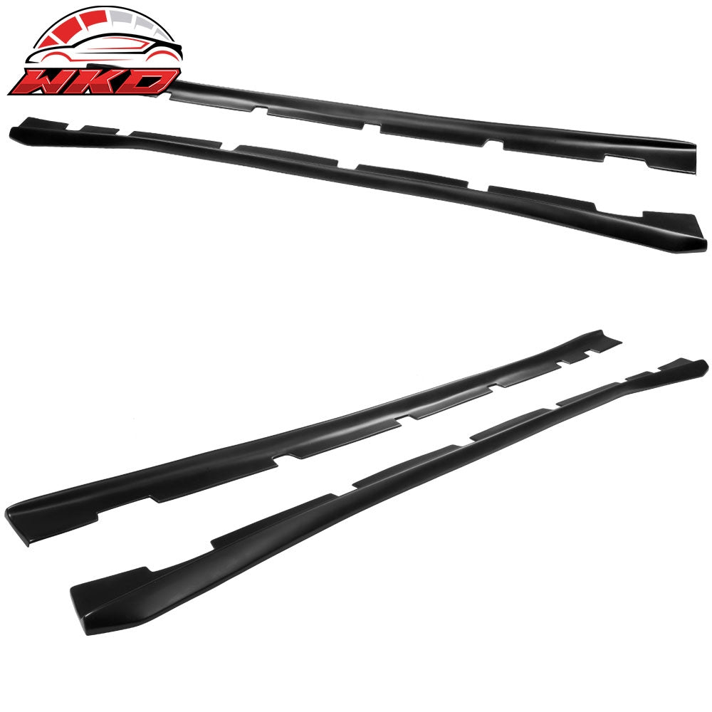 Fits 11-23 Dodge Charger Side Skirts Extension Matte Black Pair PP Rocker Panel