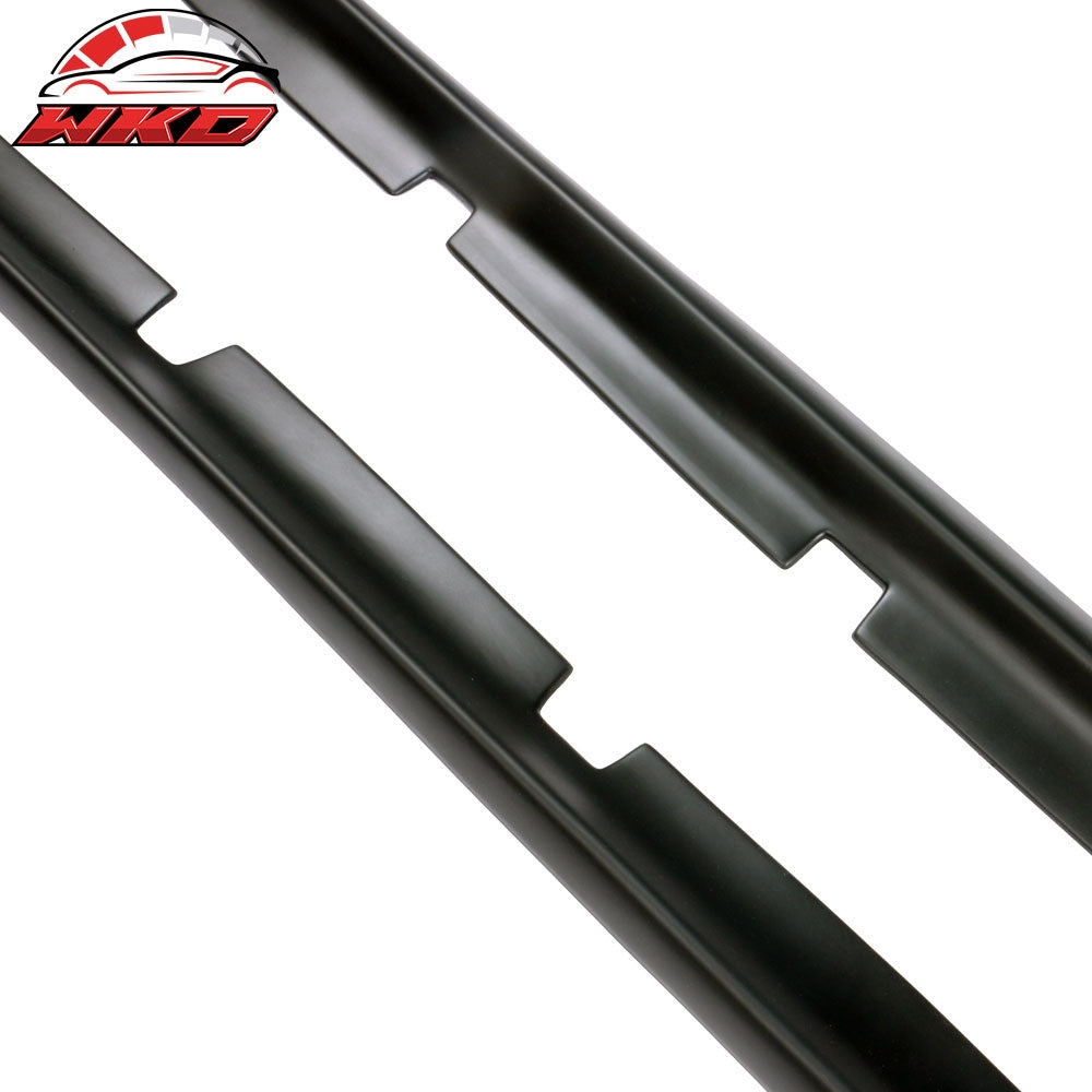 Fits 11-23 Dodge Charger Side Skirts Extension Matte Black Pair PP Rocker Panel