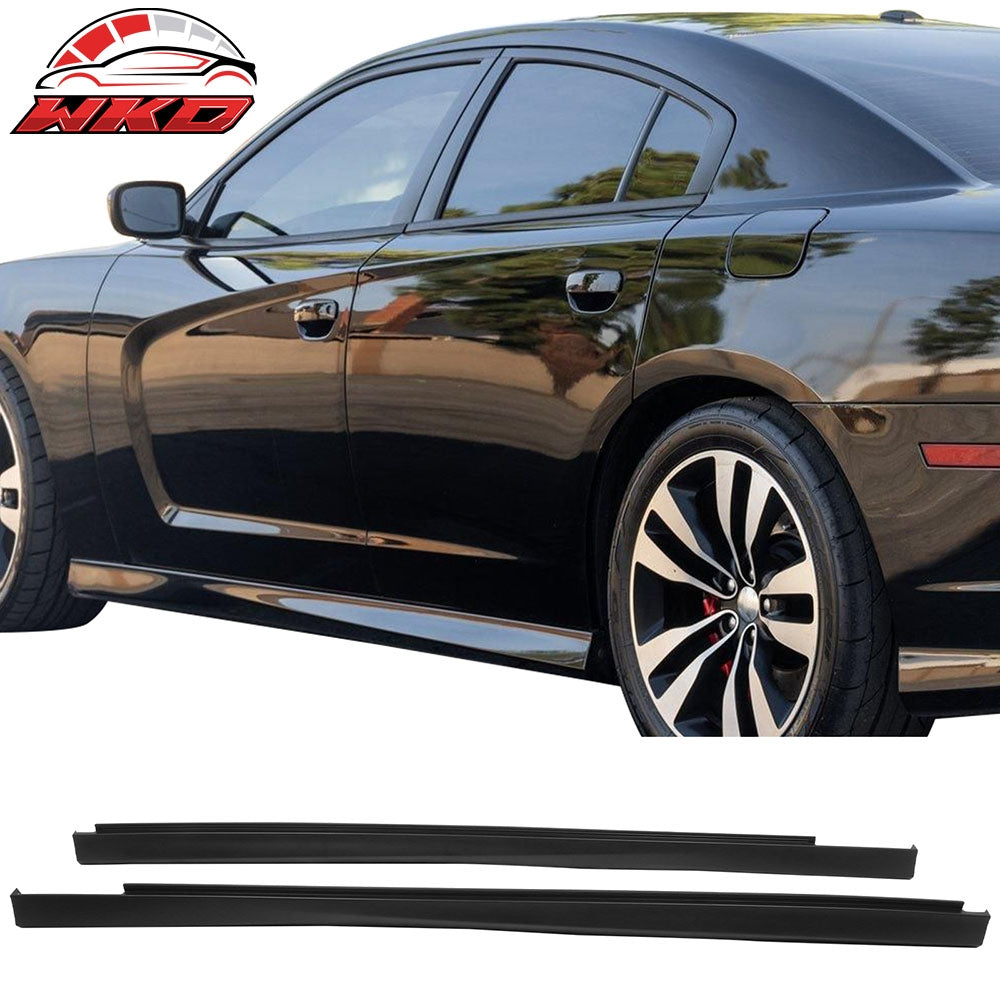 Fits 11-23 Dodge Charger GT R/T SXT Side Skirts SRT Style Rocker Panel Unpainted