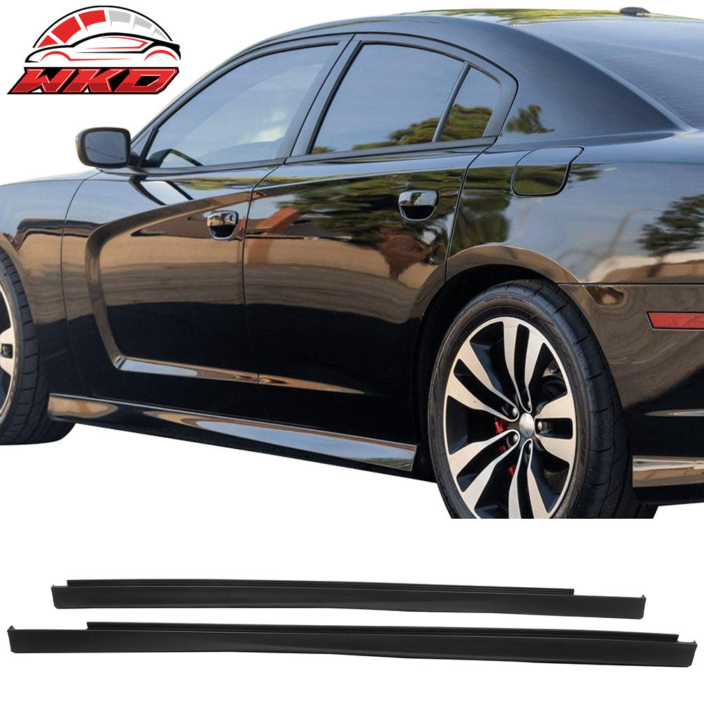 Fits 11-23 Dodge Charger GT R/T SXT Side Skirts SRT Style Rocker Panel Unpainted