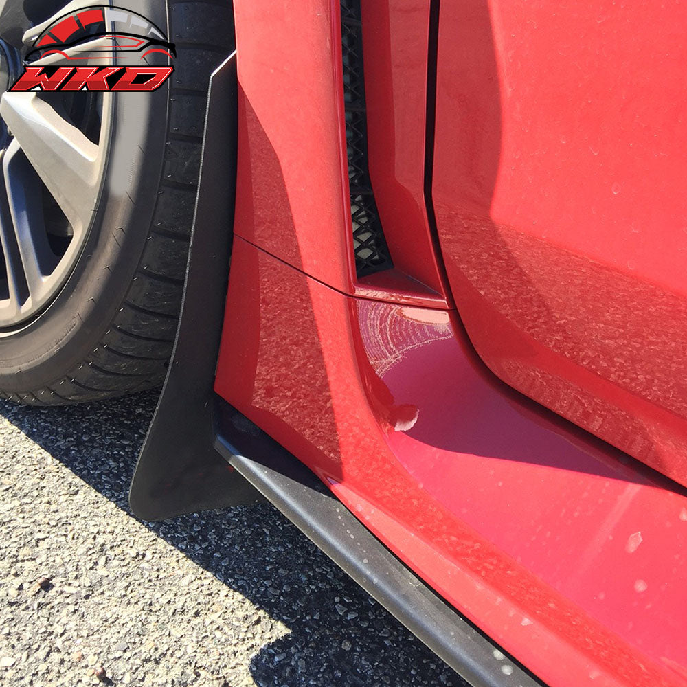 Fits 15-21 Subaru WRX STI CDC Style Black Side Skirts Rocker Panel Extension PU