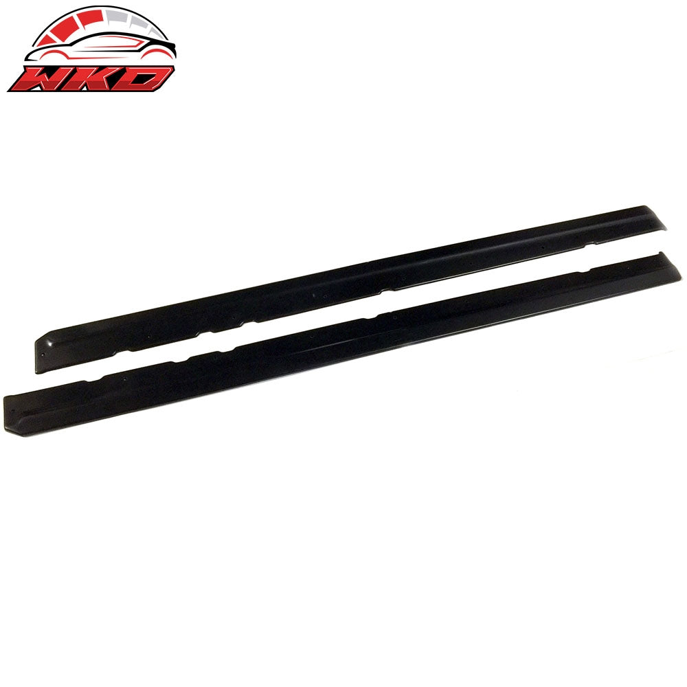 Universal 75" x 5" CDC Style Black Side Skirts Rocker Panel Extension PU - 2PCS