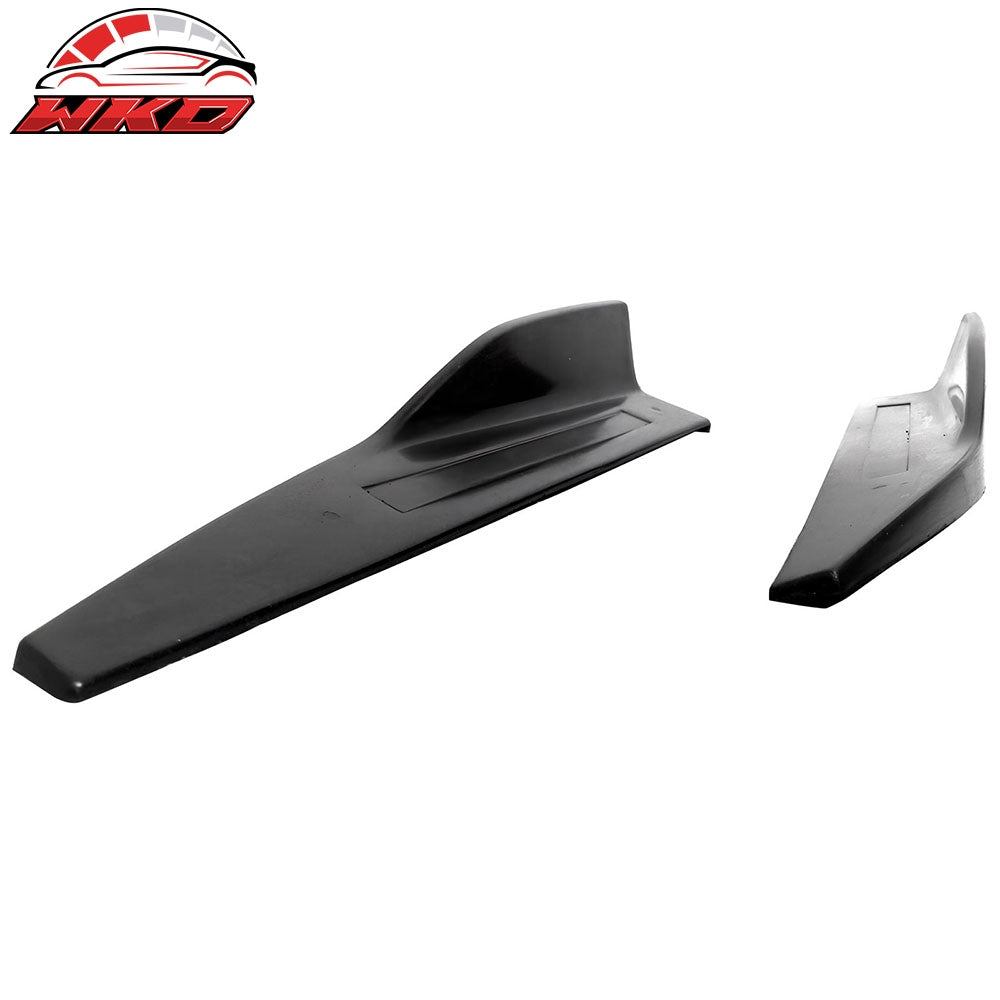 For 15-23 Ford Mustang ROU Style Side Skirts Extension Rocker Winglet Lip PU 2PC