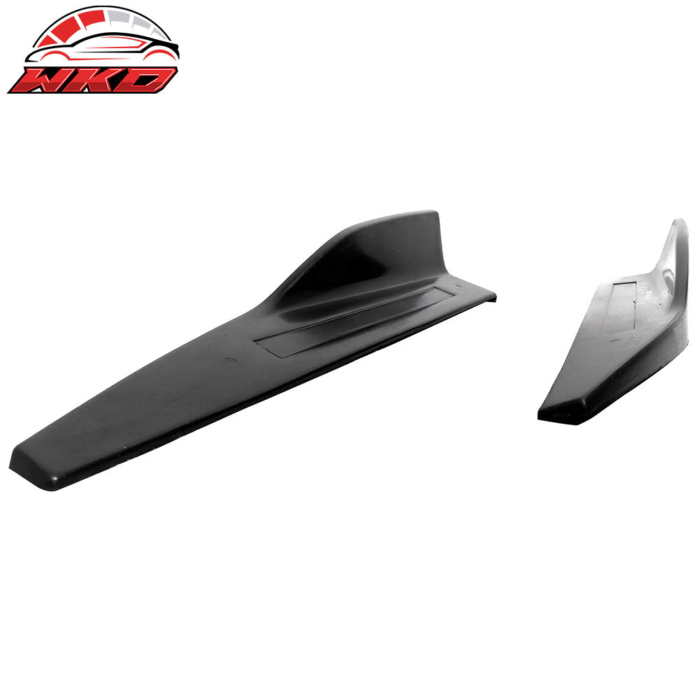 For 15-23 Ford Mustang ROU Style Side Skirts Extension Rocker Winglet Lip PU 2PC