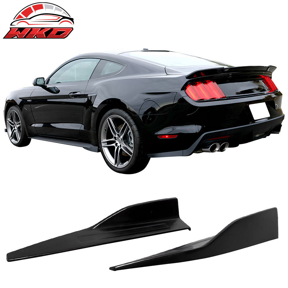 Universal ROU Style Side Skirts Extension Bottom Rocker Moulding Winglet Lip PU