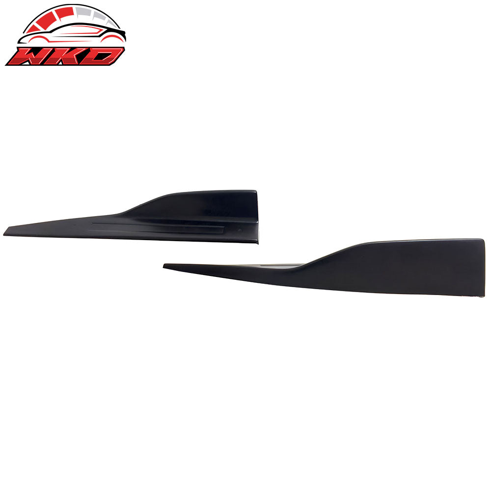 Universal ROU Style Side Skirts Extension Bottom Rocker Moulding Winglet Lip PU