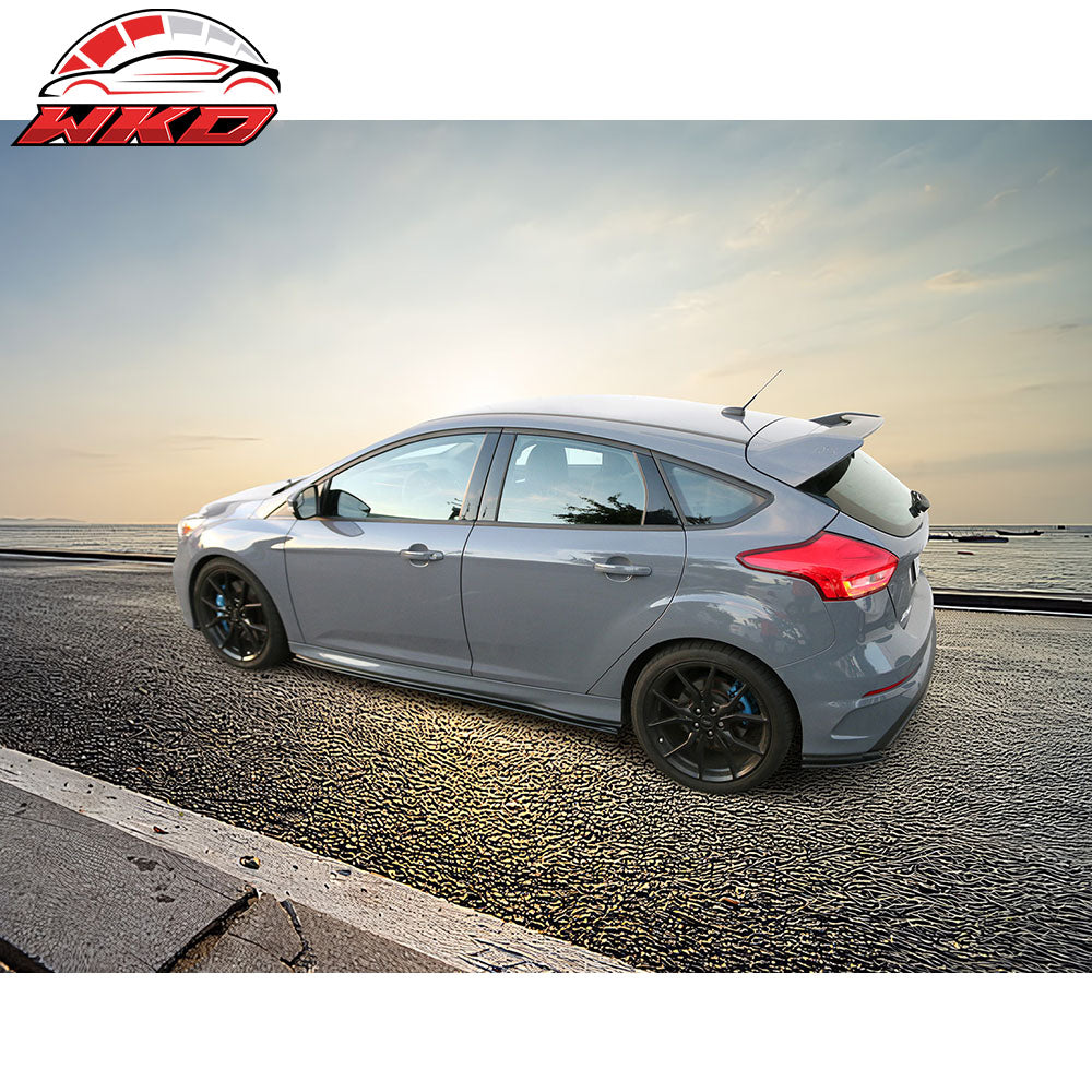 Fits 13-18 Focus ST & 16-18 RS Side Skirts Left Right PU Rocker Panel Extension