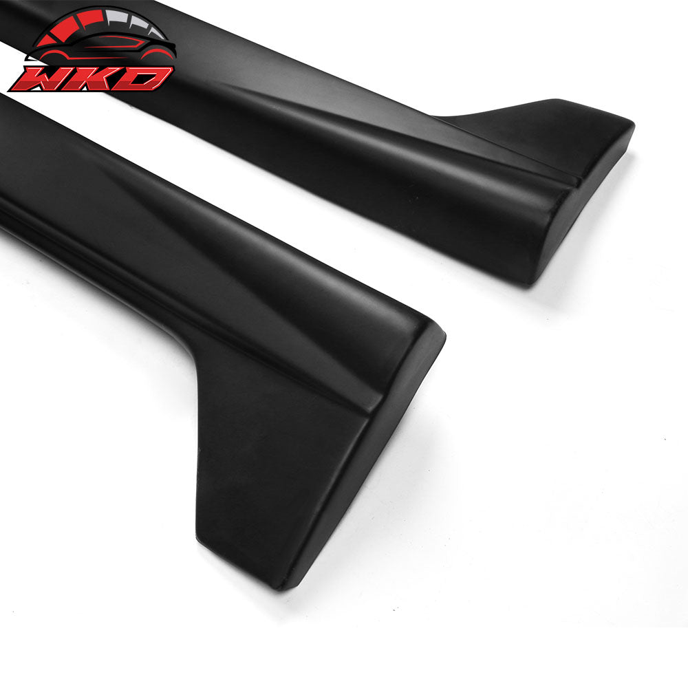 Fits 08-12 Honda Accord 4DR JDM Style Side Skirts PP Rocker Panel Extension 2PC