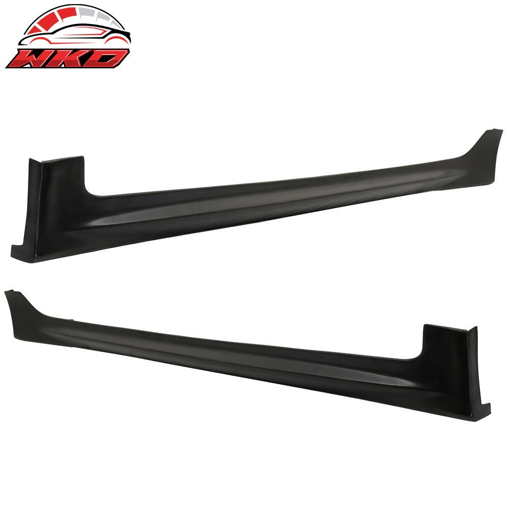 Fits 06-11 Honda Civic 2DR Mugen Style Side Skirt PU Rocker Panel Extension Pair