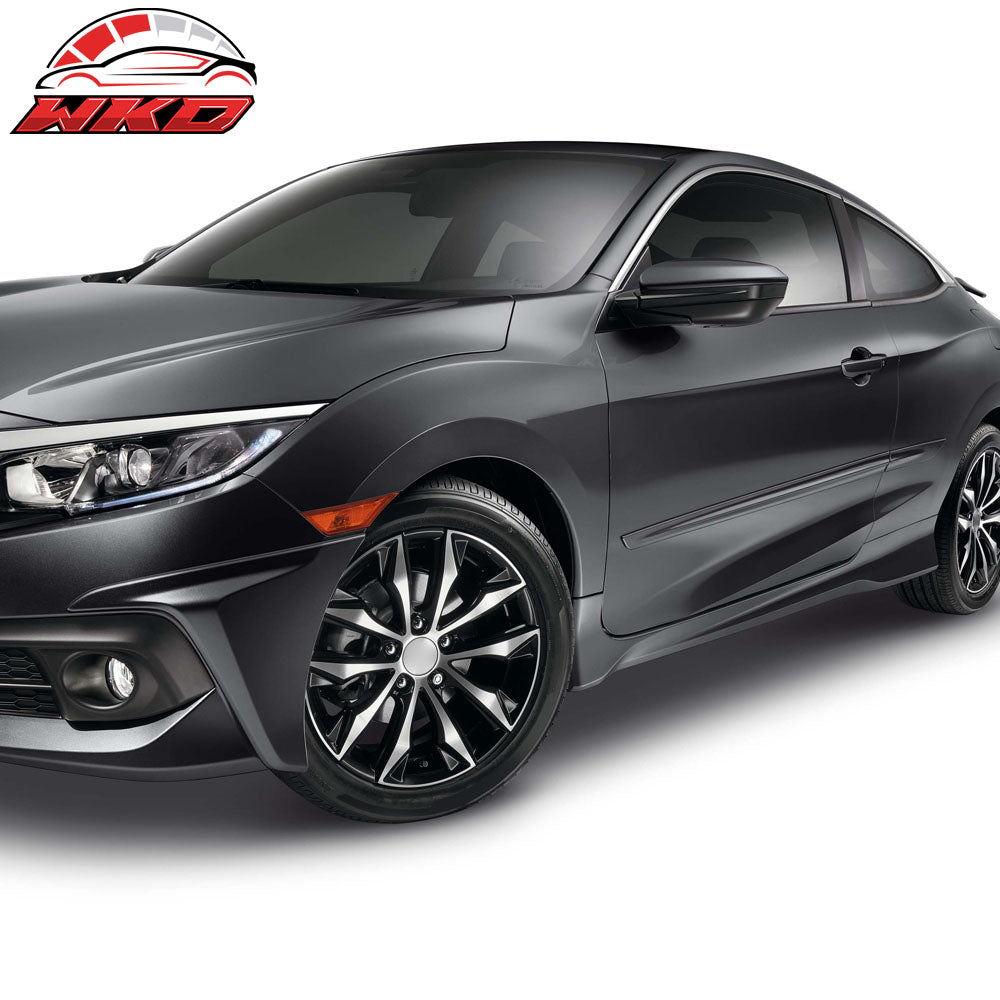Fits 16-20 Honda Civic Coupe 2Dr Only HF-P Style Side Skirts Unpainted PU