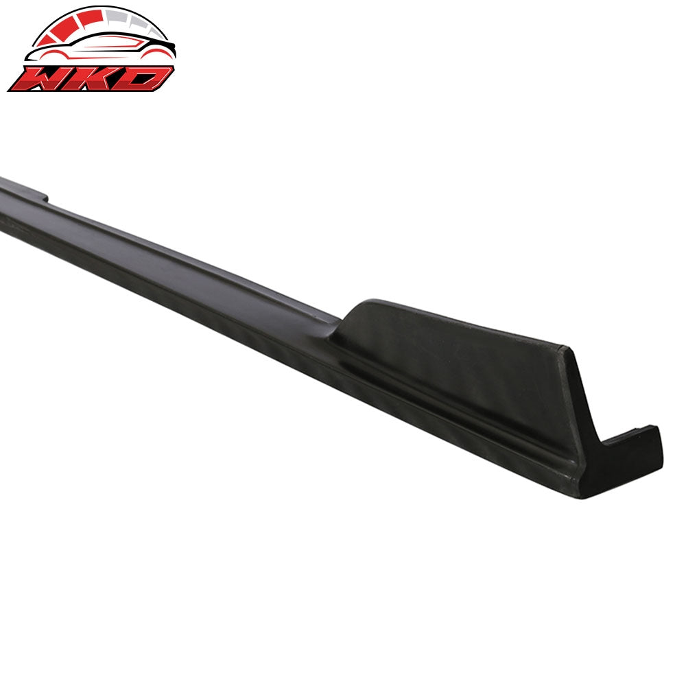 Fits 14-23 Infiniti Q50 ST Style Side Skirts Extension Rocker Panel Spoiler PU