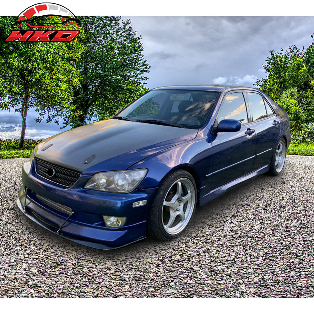 Fits 2001-2005 Lexus IS300 TRD Style 2PCS Side Skirts Rocker Pannel Extension PU