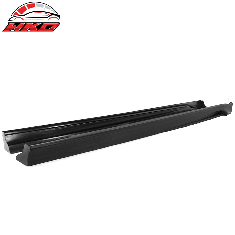 Fits 19-20 Mazda 3 Sedan 4DR Side Skirts Extension Rocker Panel Matte Black PP