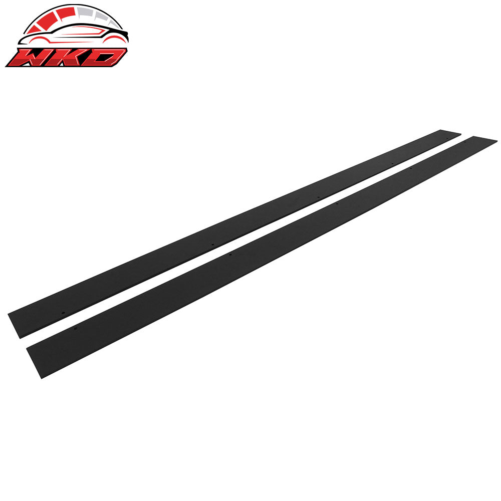 Fits 15-24 Mini Cooper F55 Hardtop 4Dr IKON Style Side Skirts Matte Black ABS