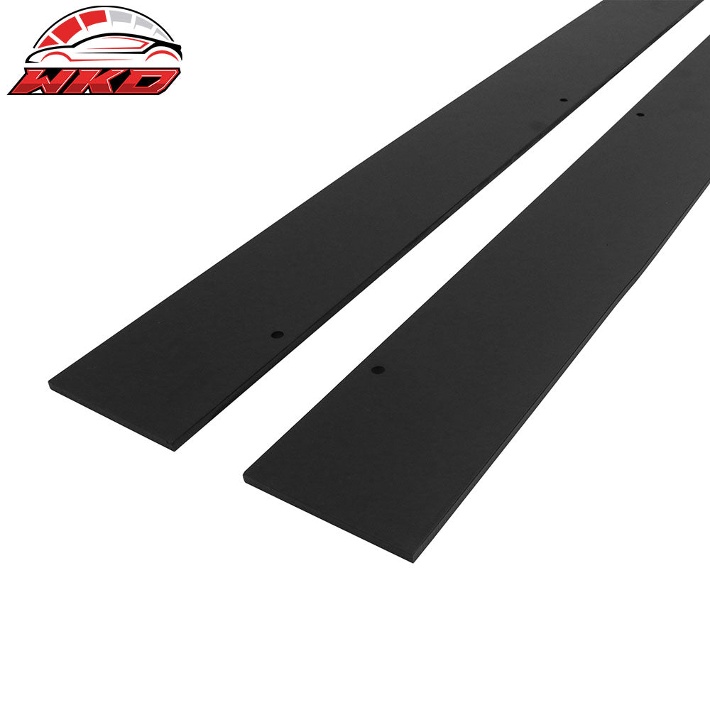 Fits 15-24 Mini Cooper F55 Hardtop 4Dr IKON Style Side Skirts Matte Black ABS