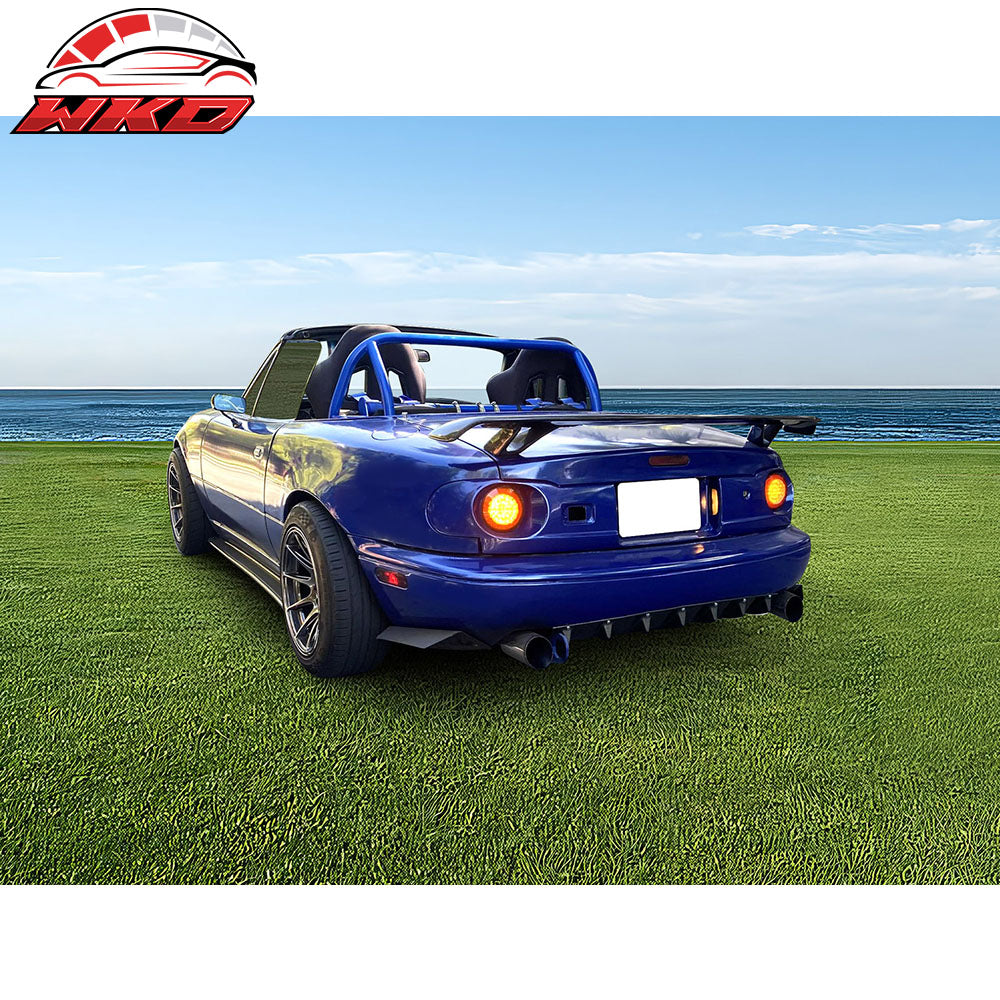 Fits 90-97 Mazda Miata FD Style Side Skirts Extensions Pair - Polypropylene