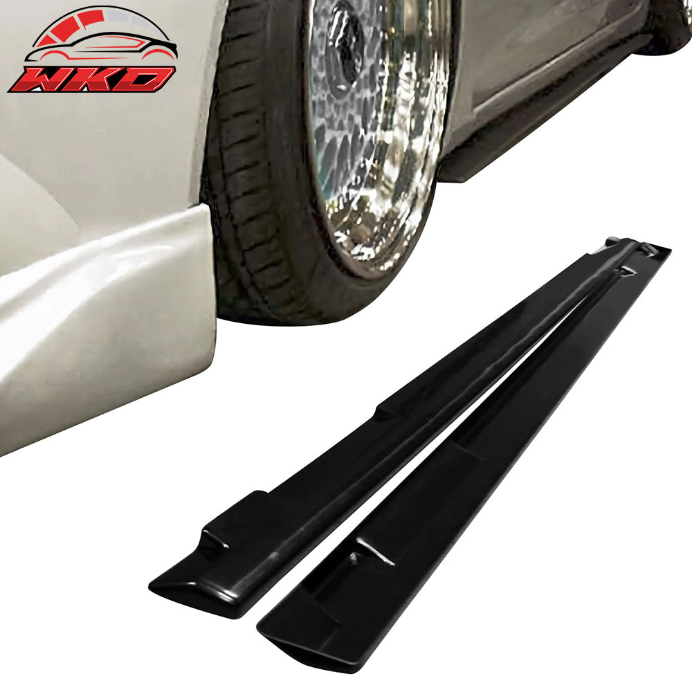 Fits 12-15 Civic Sedan JDM Style Unpainted Side Skirts Rocker Panel Extension PU