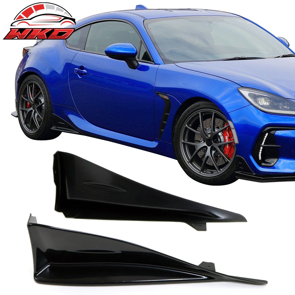 Fits 22-26 Toyota GR86/Subaru BRZ STI Rear Side Skirts Strakes Splash Corner ABS