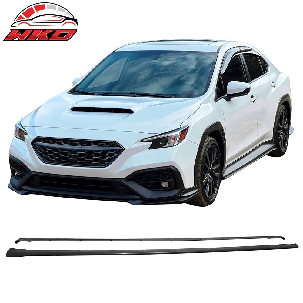 Fits 22-25 Subaru WRX 5th VB STI Style Side Skirts Extension Rocker Panel Lip PP
