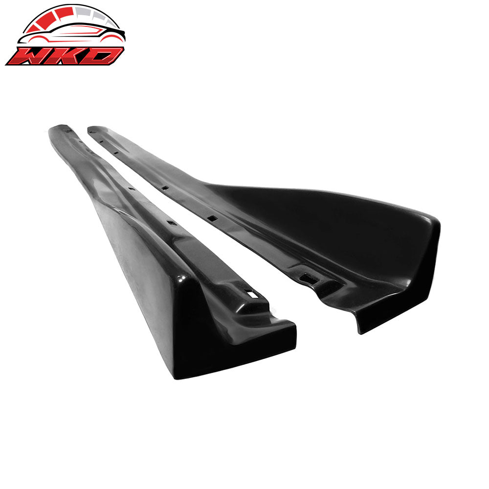 Universal 70" x 5" CS Style Black Side Skirts Rocker Panel Extension PU - 2PCS