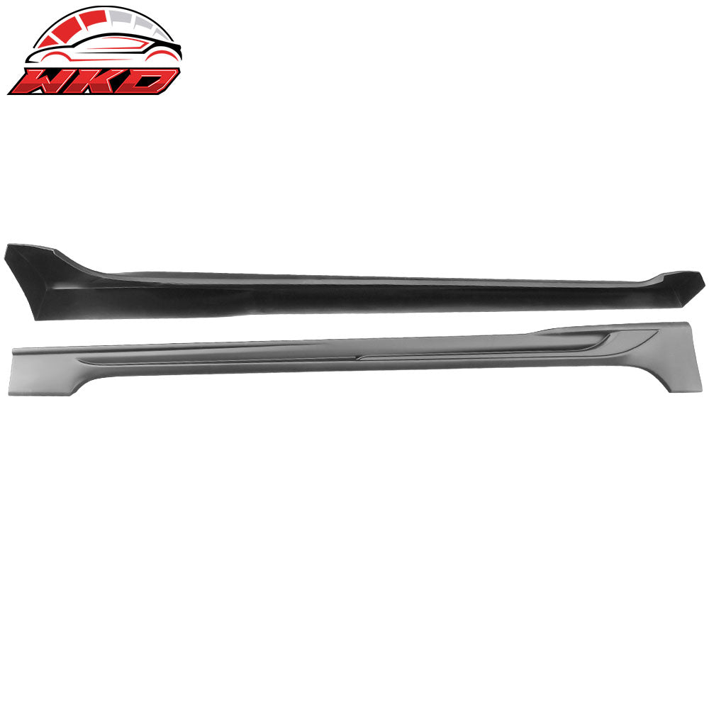 Fits 20-25 Toyota Corolla Sedan Side Skirts Rocker Panel Matte Black 2PC - PP