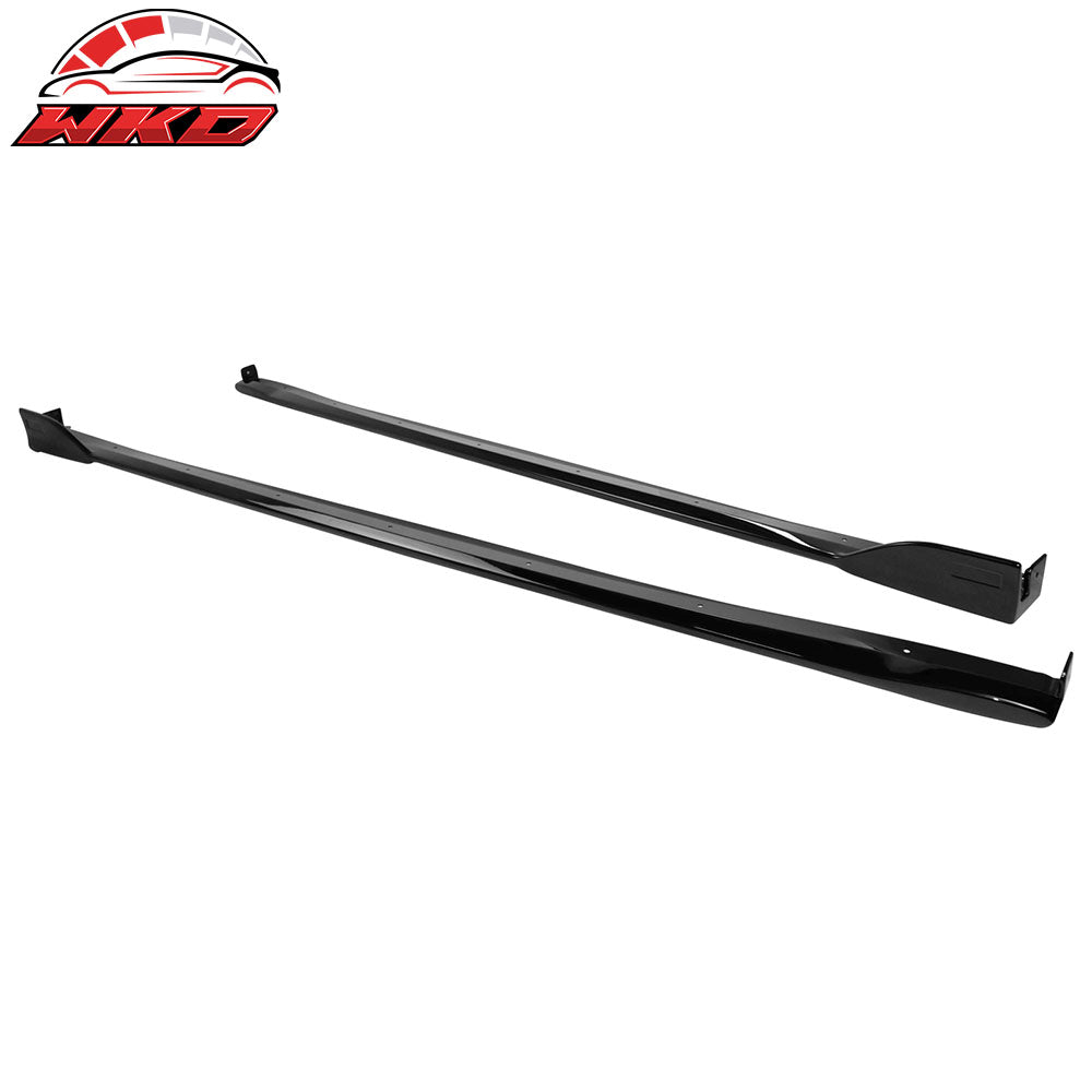Fits 19-25 Toyota Corolla E210 Hatchback T Style Gloss Black Side Skirts Rocker