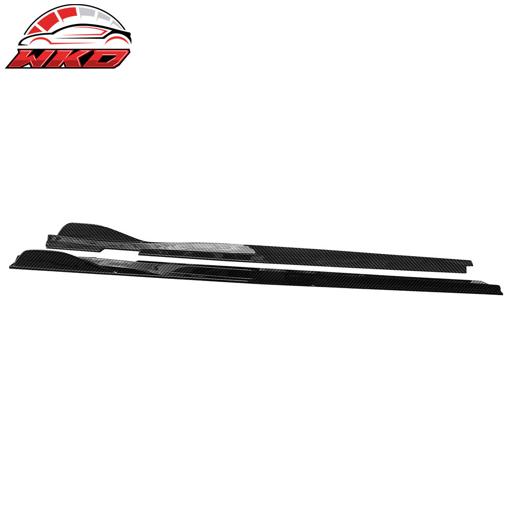 22-26 Toyota GR86/Subaru BRZ IKON V2 Side Skirts Carbon Fiber Print ABS | Wholesale