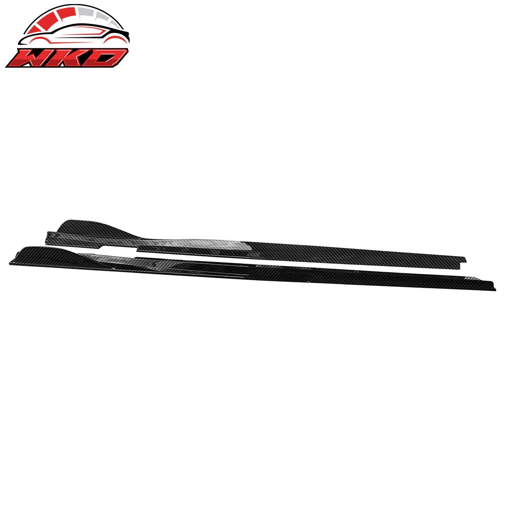 22-26 Toyota GR86/Subaru BRZ IKON V2 Side Skirts Carbon Fiber Print ABS | Wholesale
