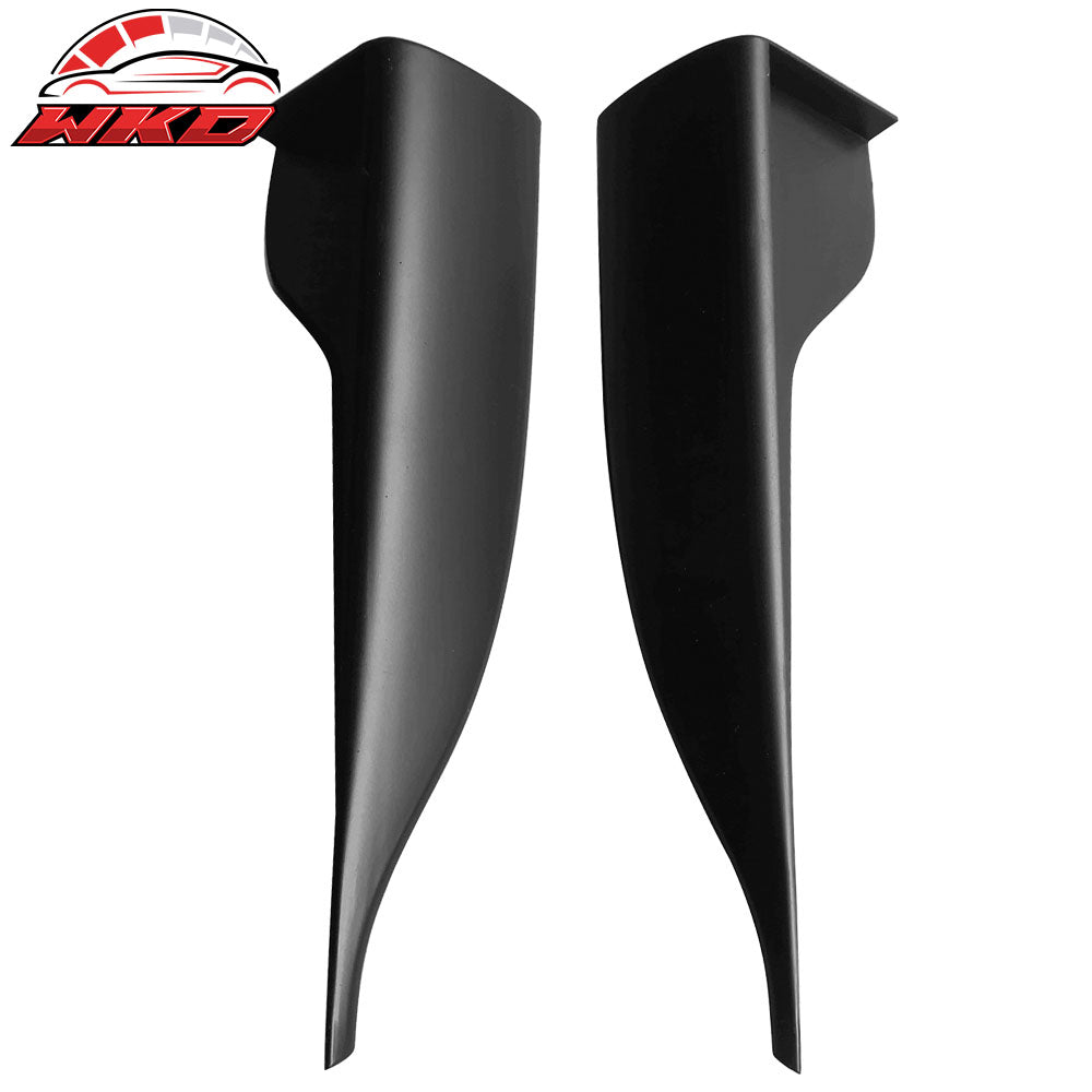 Universal V2 Style Endcaps Add On For Side Skirt Extensions PP Rocker Panel Pair
