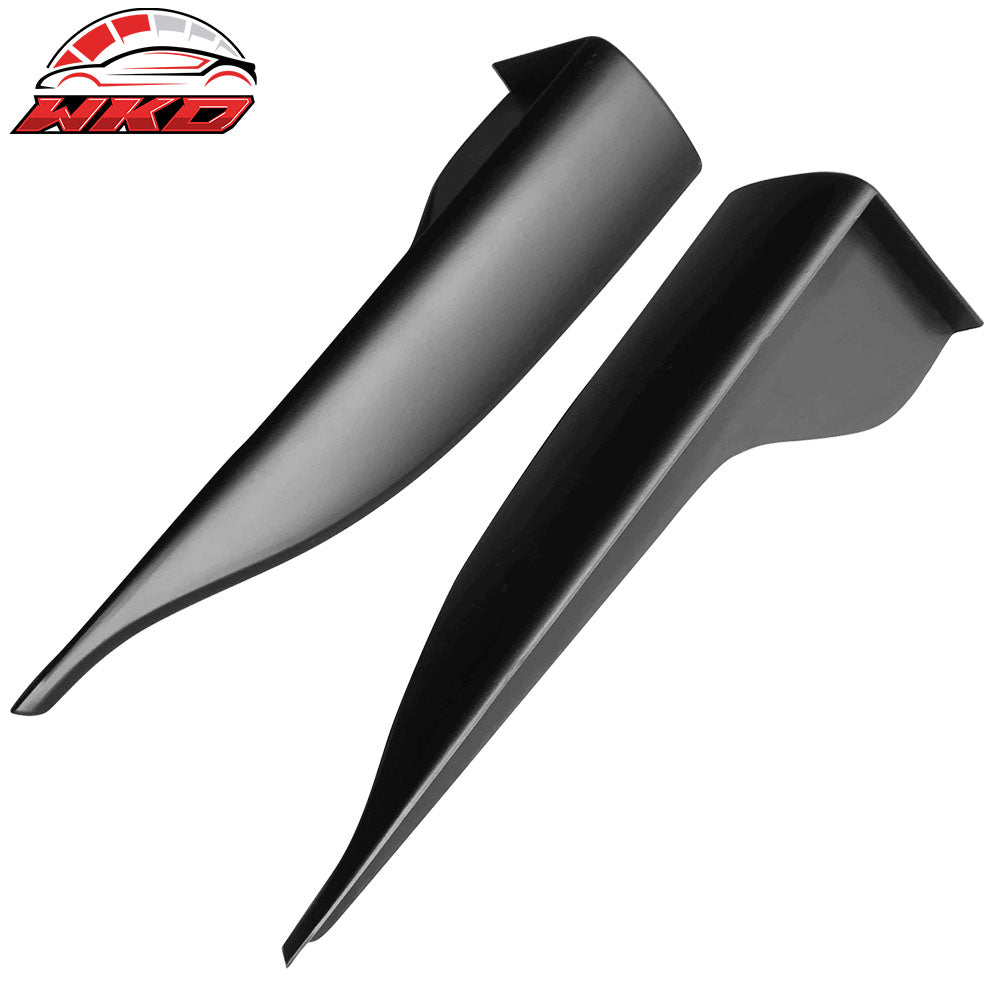 Universal V2 Style Endcaps Add On For Side Skirt Extensions PP Rocker Panel Pair
