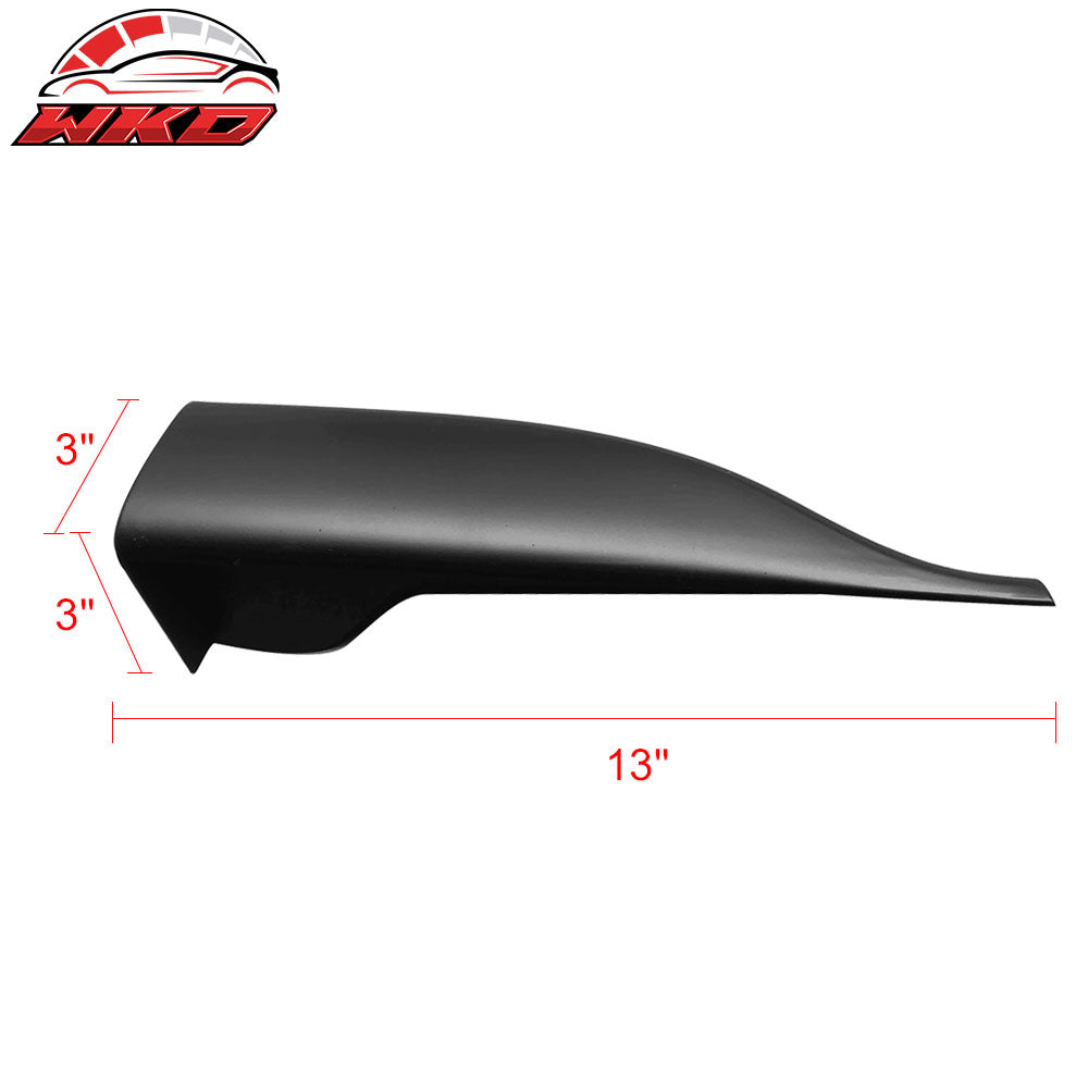 Universal V2 Style Endcaps Add On For Side Skirt Extensions PP Rocker Panel Pair