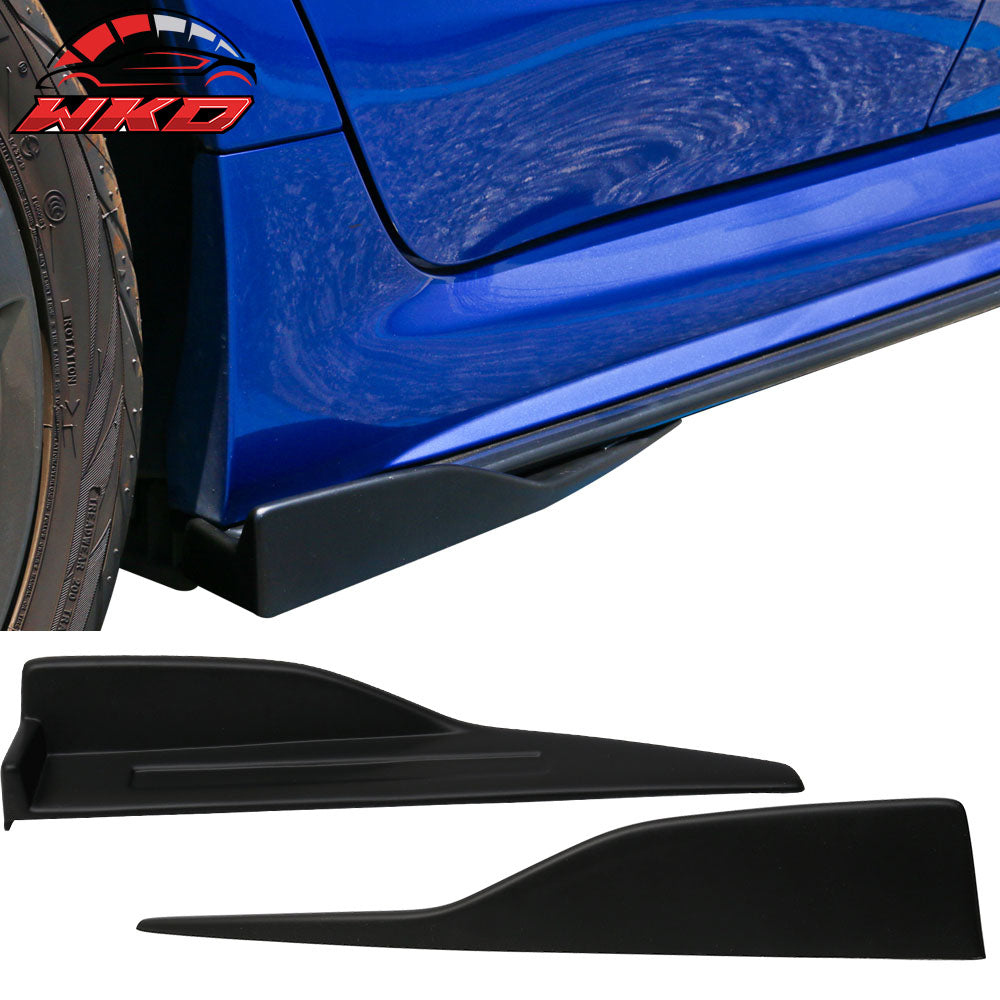 Universal PP Side Skirts Extension Winglet Canard Rocker Splitter