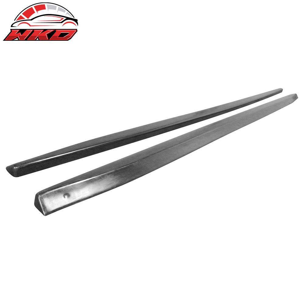 Fits 06-10 Audi S8 D3 MX Side Skirts Extension Bottom Line Rocker Panel Black PU