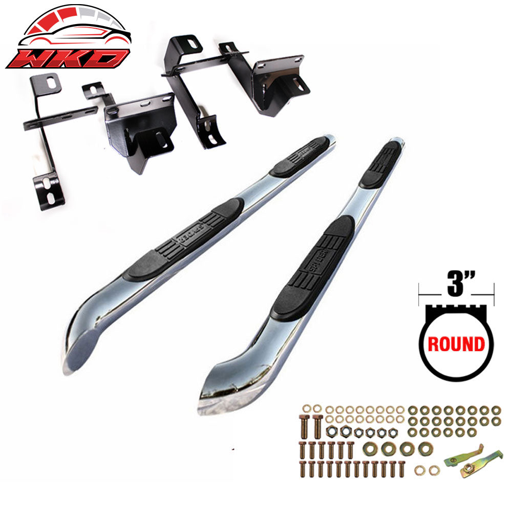 Fits 07-10 Dodge Nitro 3 Inch Side Step Nerf Bar Running Boards