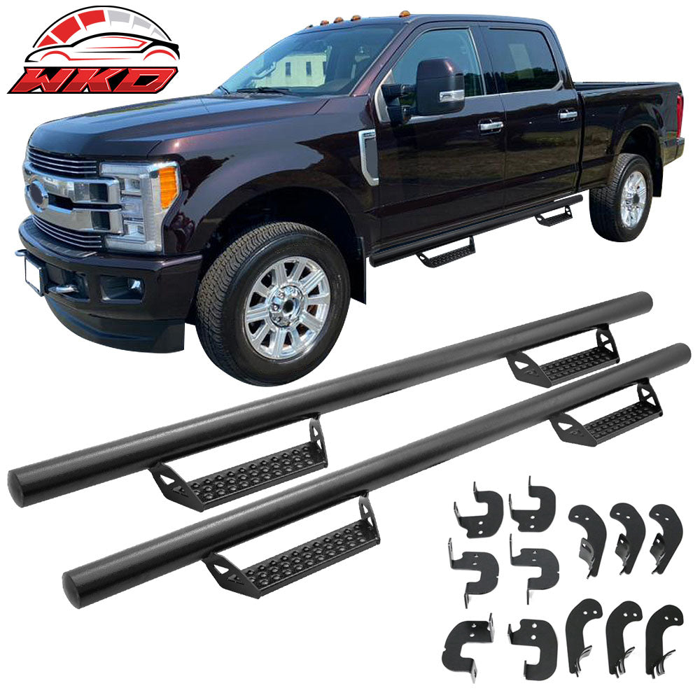 Fits 17-23 Ford F-250 Superduty SuperCrew Cab BCT Style Side Step Nerf Bars