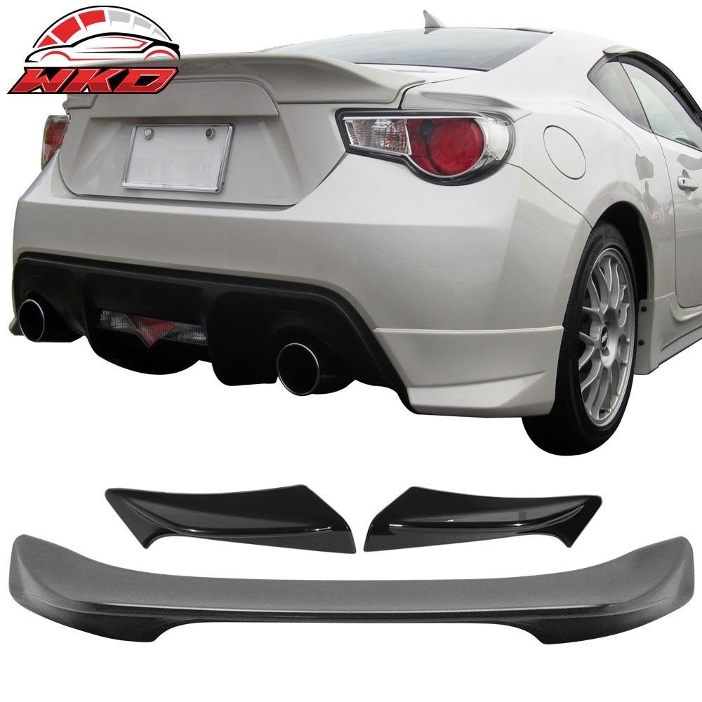 Fits 13-20 Scion FRS/Subaru BRZ/Toyota 86 TRD Style Side+Trunk Spoiler Unpainted