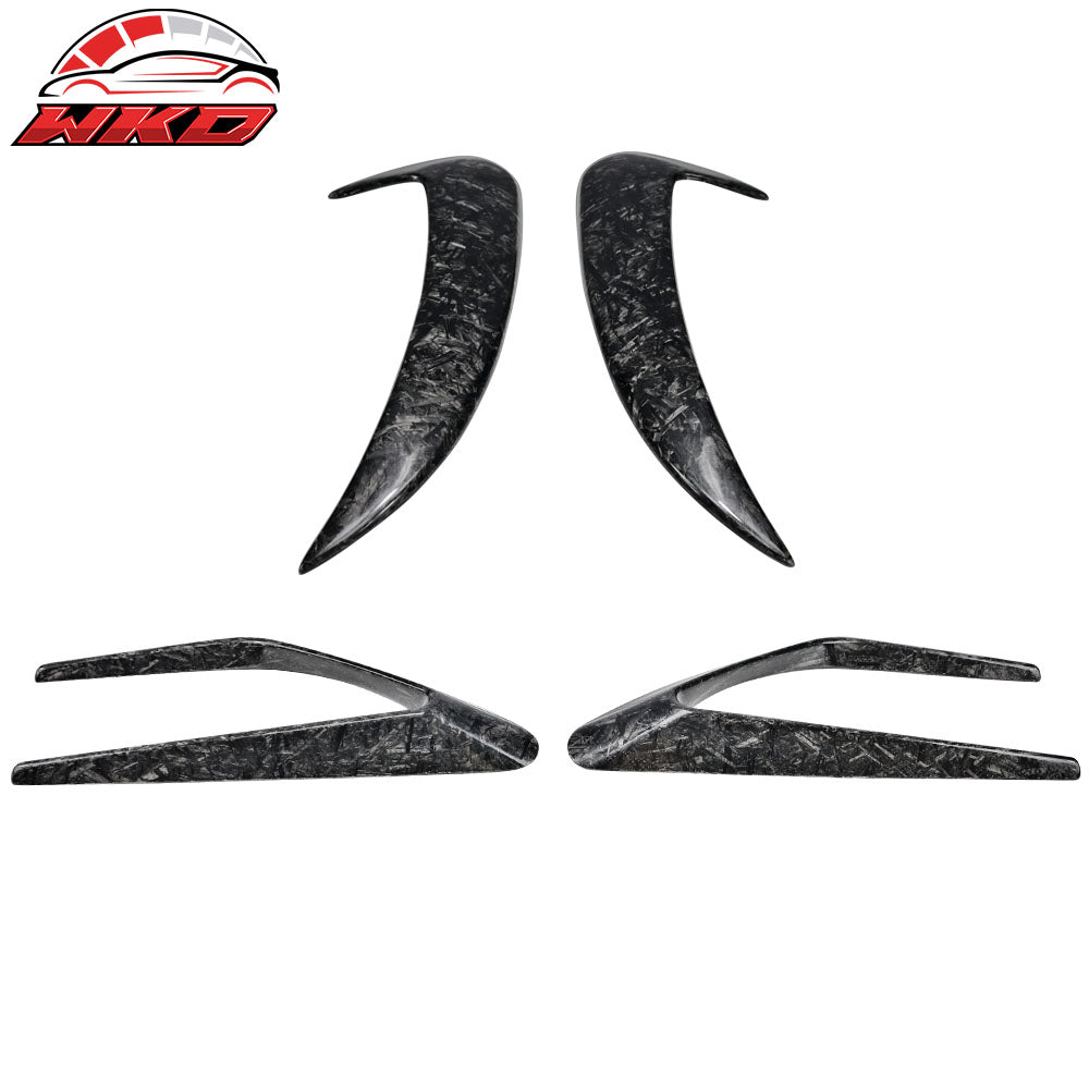 Wholesale 15-18 Bnez C-Class W205 Front + Rear Side Vents Spoiler Forged Carbon Fiber