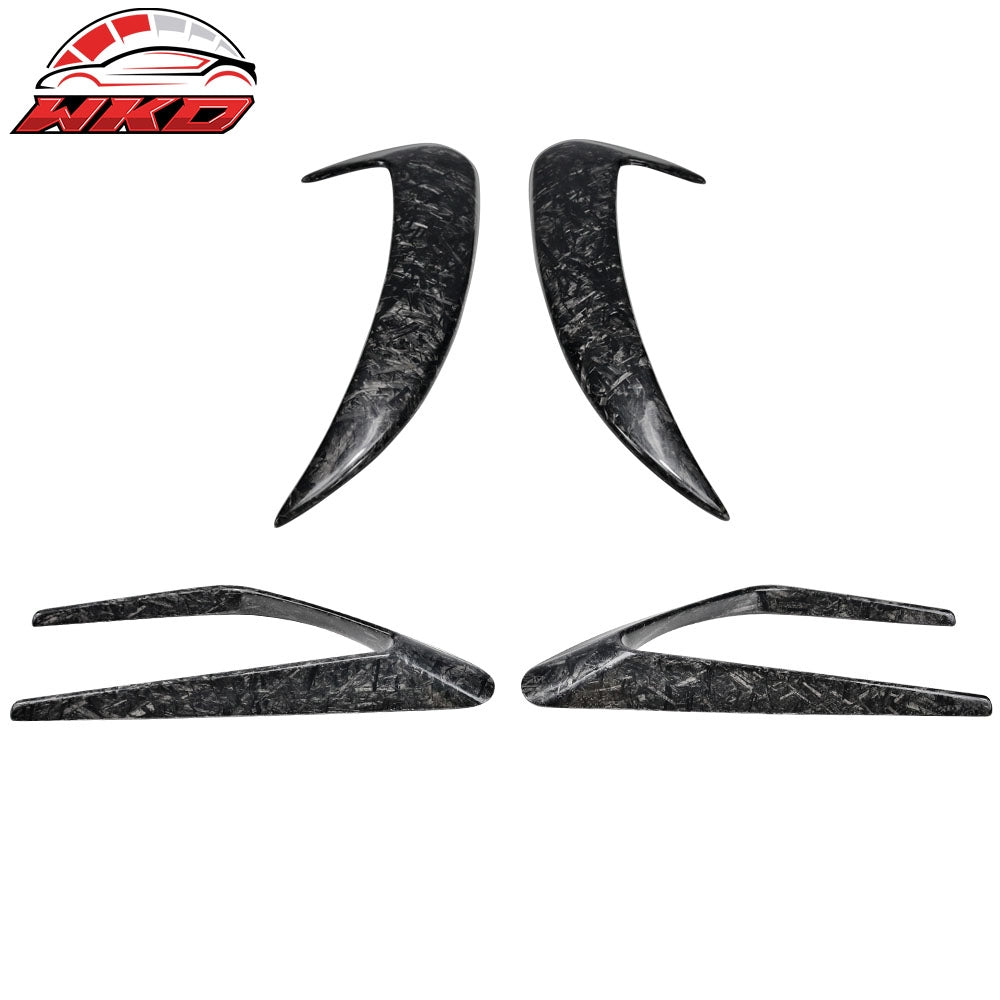 Wholesale 15-18 Bnez C-Class W205 Front + Rear Side Vents Spoiler Forged Carbon Fiber
