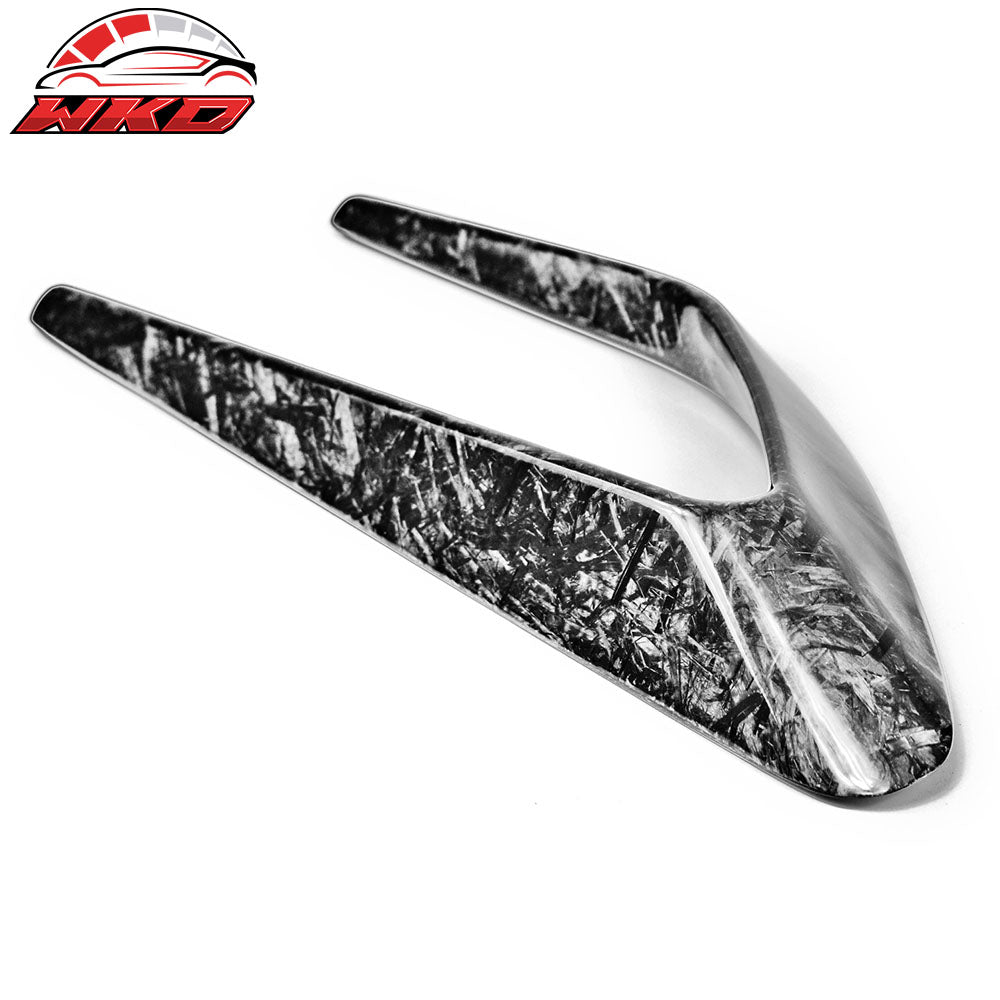 Fits 15-18 Bnez C-Class W205 Front + Rear Side Vents Spoiler Forged Carbon Fiber