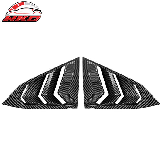 16-21 Honda Civic Sedan Rear Side Window Louver Cover Carbon Fiber Print | Wholesale