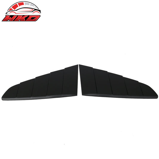 2015-23 Ford Mustang CV Style Side Quarter Window Louver Cover Vent Unpainted | Wholesale