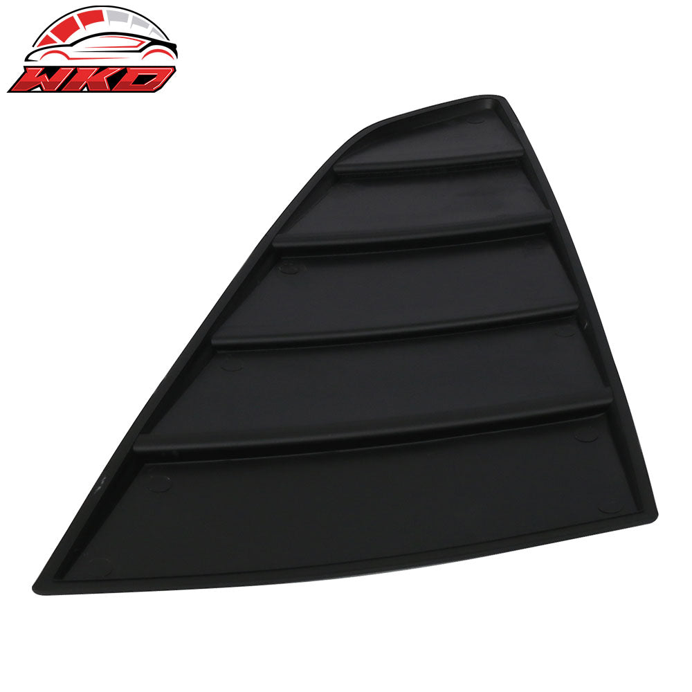 Fits 15-23 Ford Mustang CV Style Side Quarter Window Louver Cover Vent Unpainted