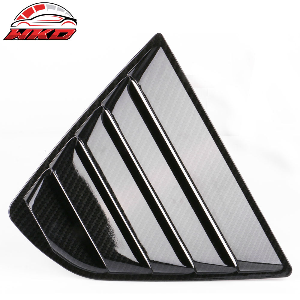 Fits 18-24 Toyota Camry 2PCS Side Window Louvers Scoop Carbon Fiber Hydro Dip
