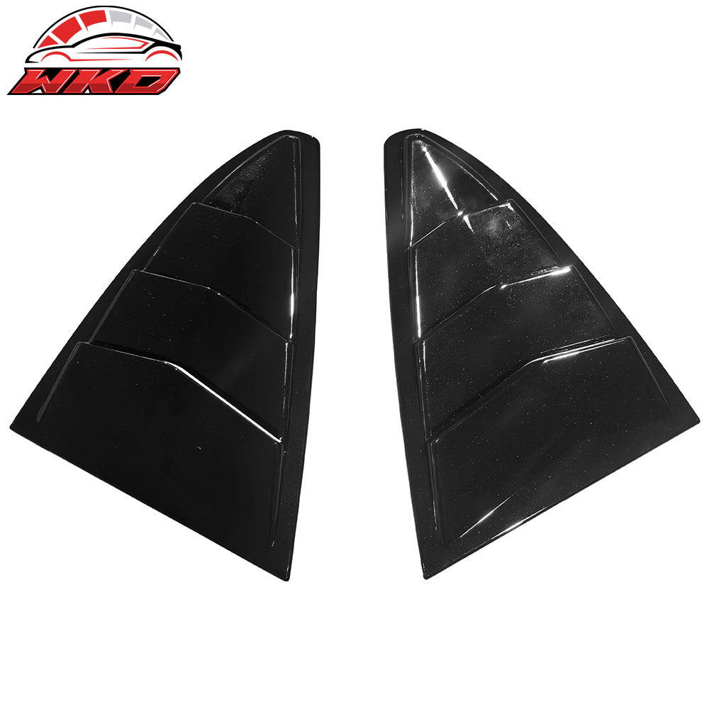 22-25 Tesla Model X IKON Style 2PCS Side Window Louvers Scoop Gloss Black | Wholesale