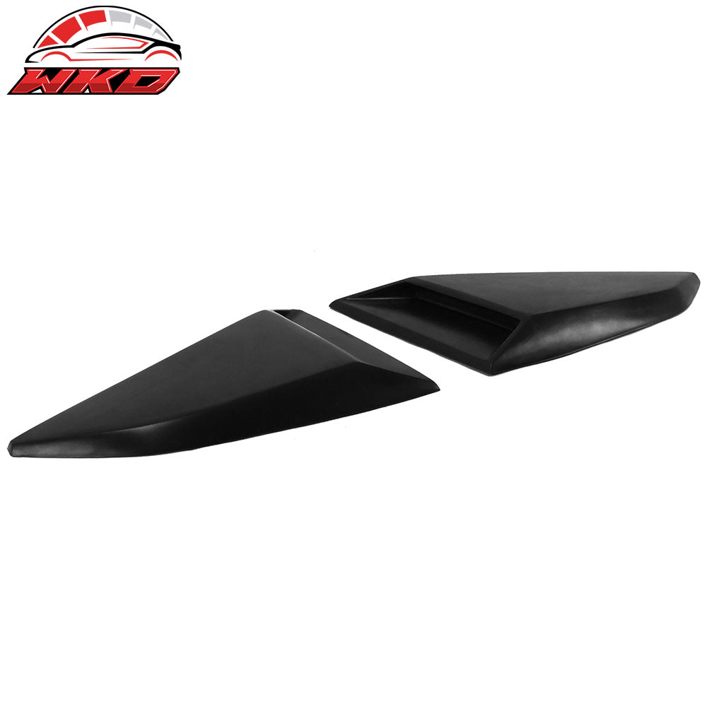 16-24 Chevy Camaro Quarter Side Window Louvers Scoops Unpainted Black - PU | Wholesale