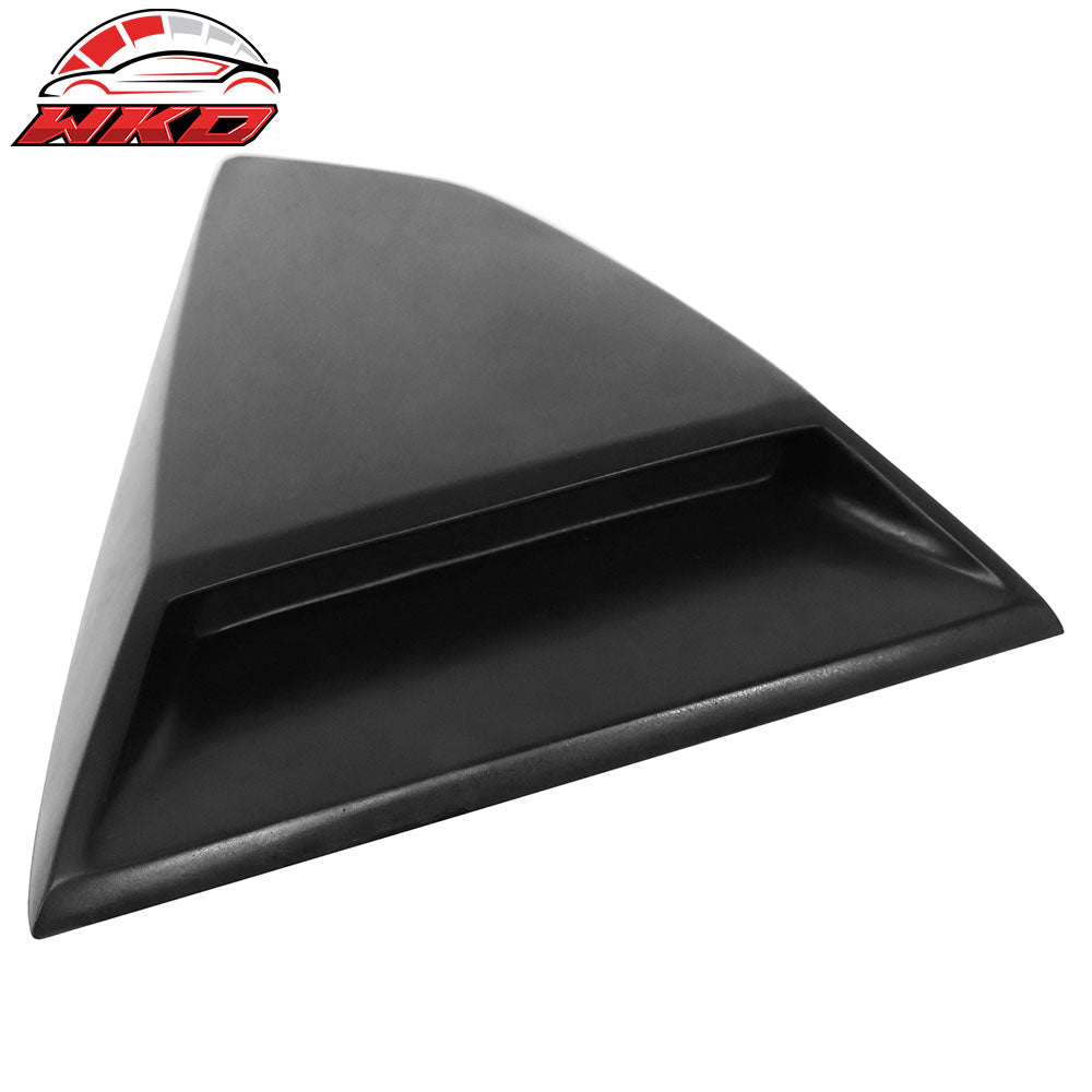 Fits 16-24 Chevy Camaro Quarter Side Window Louvers Scoops Unpainted Black - PU