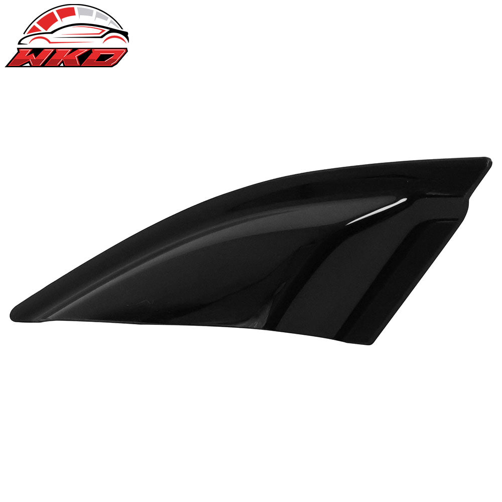 Fits 16-24 Chevy Camaro Quarter Side Window Louvers Scoops Unpainted Black - PU