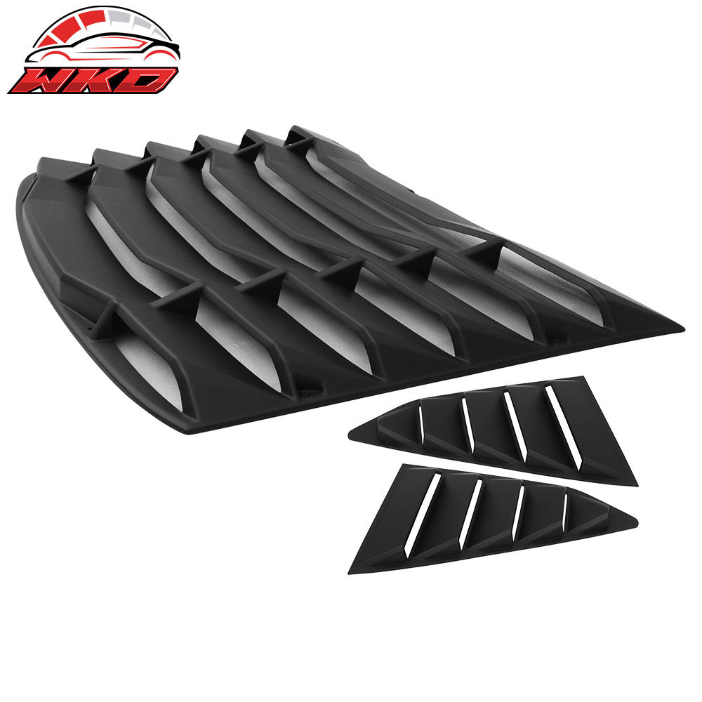 2016-24 Chevy Camaro IKON Style Rear Window Louver + 2PCS Side Window Louvers | Wholesale