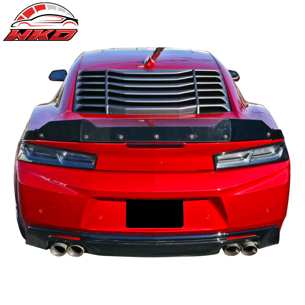 Fits 16-24 Chevy Camaro IKON Style Rear Window Louver + 2PCS Side Window Louvers